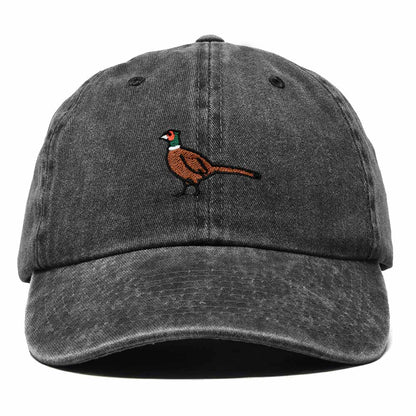 Dalix Ring Necked Pheasant South Dakota Embroidered Bird Cotton Baseball Cap Dad Hat Mens Womens Outdoor Summer in Washed Black
