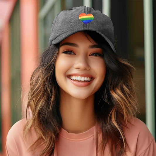 Dalix Rainbow Heart  Cap