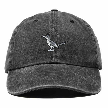 Dalix Greater Roadrunner New Mexico Embroidered Bird Cotton Baseball Cap Dad Hat Mens Womens Outdoor Summer in Washed Black