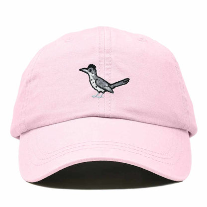 Dalix Greater Roadrunner New Mexico Embroidered Bird Cotton Baseball Cap Dad Hat Mens Womens Outdoor Summer in Washed Pink