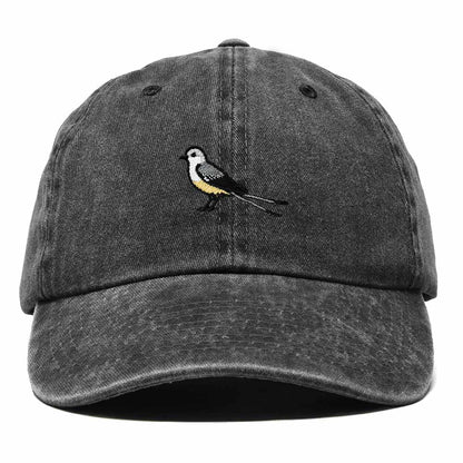 Dalix Scissor Tailed Flycatcher Oklahoma Embroidered Bird Cotton Baseball Cap Dad Hat Mens Womens Outdoor Summer in Washed Black