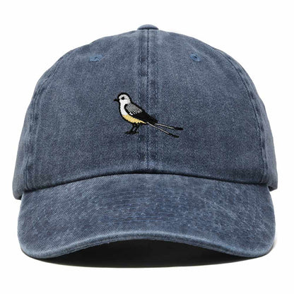 Dalix Scissor Tailed Flycatcher Oklahoma Embroidered Bird Cotton Baseball Cap Dad Hat Mens Womens Outdoor Summer in Washed Navy Blue