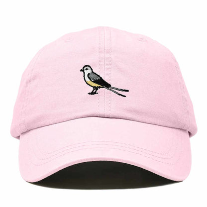 Dalix Scissor Tailed Flycatcher Oklahoma Embroidered Bird Cotton Baseball Cap Dad Hat Mens Womens Outdoor Summer in Washed Pink