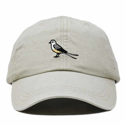 Dalix Scissor Tailed Flycatcher Oklahoma Embroidered Bird Cotton Baseball Cap Dad Hat Mens Womens Outdoor Summer in Washed Stone White