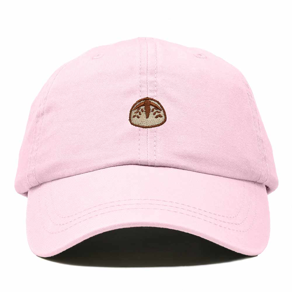 Dalix Sourdough Bread Embroidery Baseball Cap Adjustable Low Profile Cotton Twill Dad Hat Womens in Washed Pink