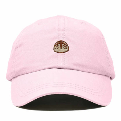 Dalix Sourdough Bread Embroidery Baseball Cap Adjustable Low Profile Cotton Twill Dad Hat Womens in Washed Pink