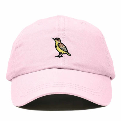 Dalix Western Meadowlark Oregon Embroidered Bird Cotton Baseball Cap Dad Hat Mens Womens Outdoor Summer
 Embroidered Bird Cotton Baseball Cap Dad Hat Mens Womens Outdoor Summer in Washed Pink