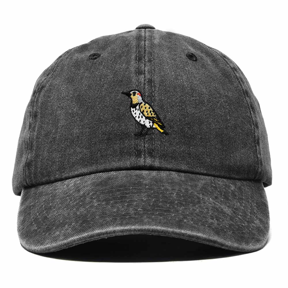 Dalix Yellowhammer Alabama Embroidered Bird Cotton Baseball Cap Dad Hat Mens Womens Outdoor Summer in Washed Black
