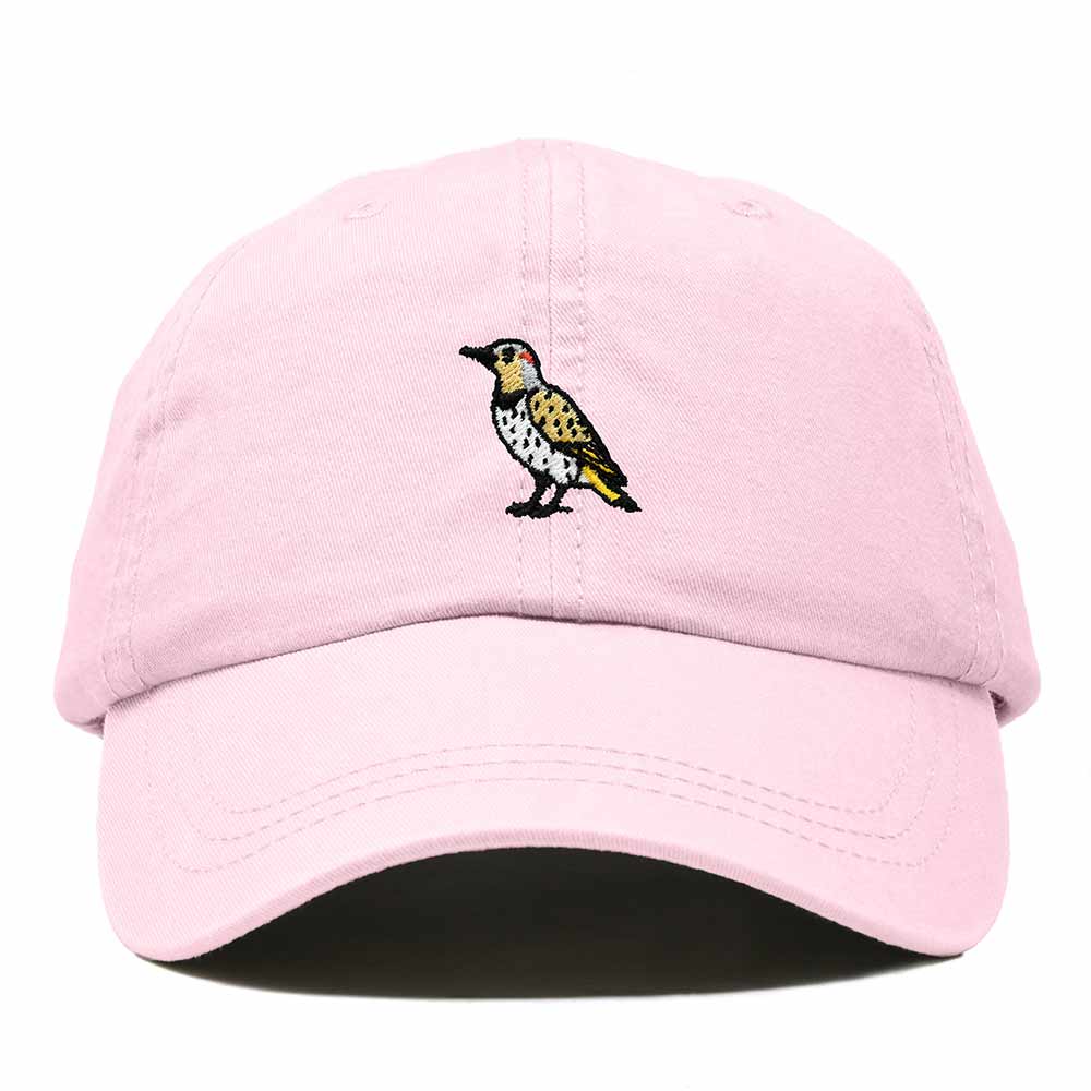Dalix Yellowhammer Alabama Embroidered Bird Cotton Baseball Cap Dad Hat Mens Womens Outdoor Summer in Washed Pink