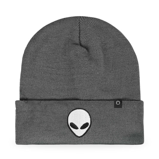 Dalix Alien Embroidered Beanie Hat Knit Cap Cold Weather Mens