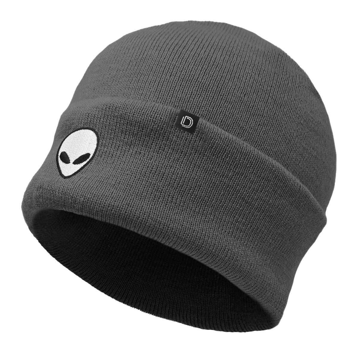 Dalix Alien Embroidered Beanie Hat Knit Cap Cold Weather Mens