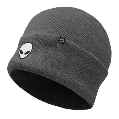 Dalix Alien Embroidered Beanie Hat Knit Cap Cold Weather Mens