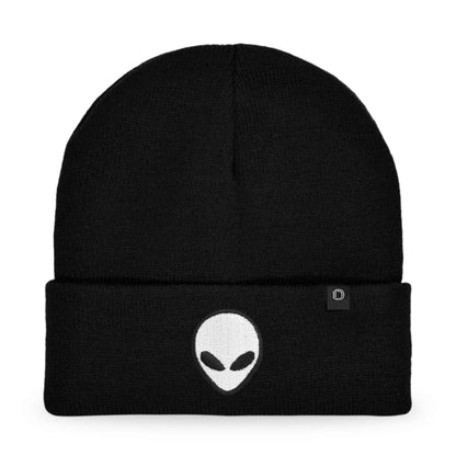Dalix Alien Embroidered Beanie Hat Knit Cap Cold Weather Mens