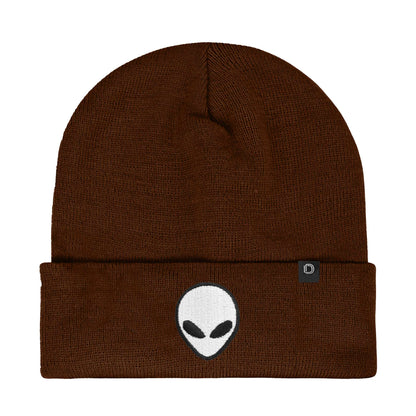 Dalix Alien Embroidered Beanie Hat Knit Cap Cold Weather Mens
