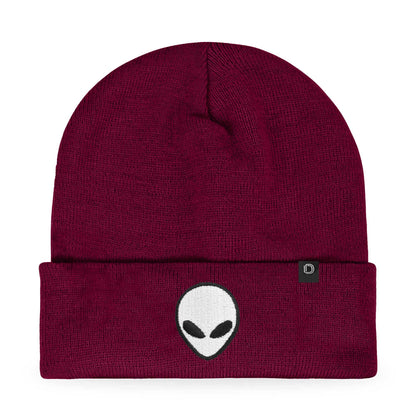 Dalix Alien Embroidered Beanie Hat Knit Cap Cold Weather Mens