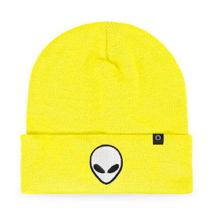Dalix Alien Embroidered Beanie Hat Knit Cap Cold Weather Mens