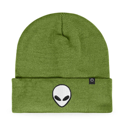 Dalix Alien Embroidered Beanie Hat Knit Cap Cold Weather Mens