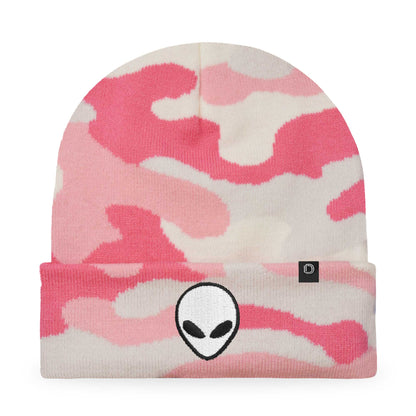 Dalix Alien Embroidered Beanie Hat Knit Cap Cold Weather Mens