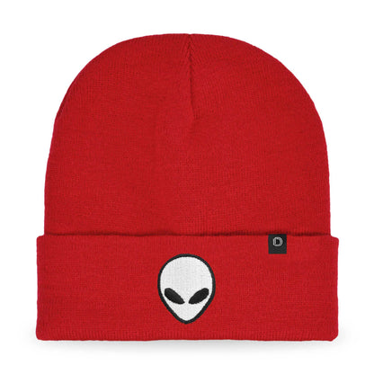 Dalix Alien Embroidered Beanie Hat Knit Cap Cold Weather Mens