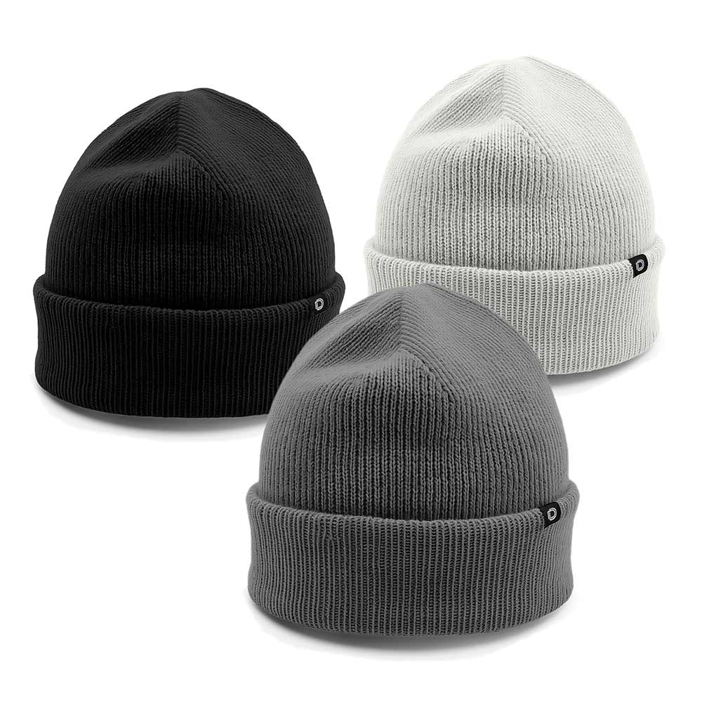 Dalix Beanie (3 Pack) in Black, Asphalt Gray, and Light Gray