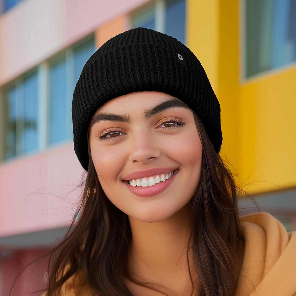 Dalix Beanie (3 Pack) in Black, Pink Camo, and White