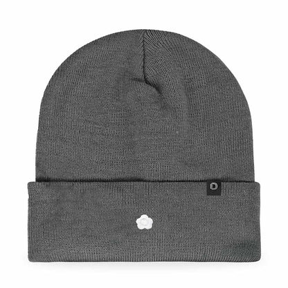 Dalix Lil Flower Embroidered Beanie Warm Winter Knit Hat Women in Baby Blue