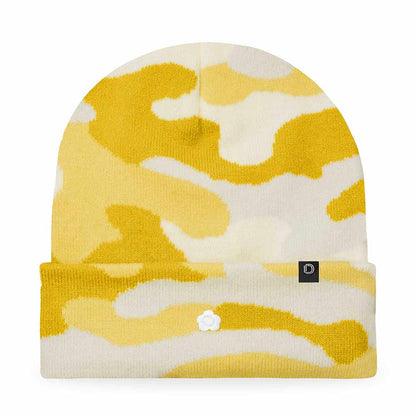 Dalix Lil Flower Embroidered Beanie Warm Winter Knit Hat Women in Light Green