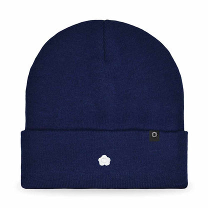 Dalix Lil Flower Embroidered Beanie Warm Winter Knit Hat Women in Olive
