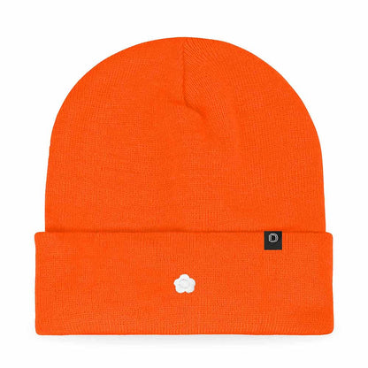 Dalix Lil Flower Embroidered Beanie Warm Winter Knit Hat Women in Periwinkle