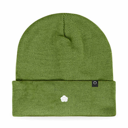 Dalix Lil Flower Embroidered Beanie Warm Winter Knit Hat Women in Purple