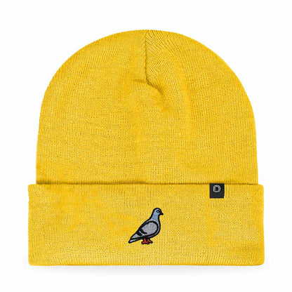 Dalix Pigeon Embroidered Beanie Warm Winter Cap Knit Hat Mens in Green
