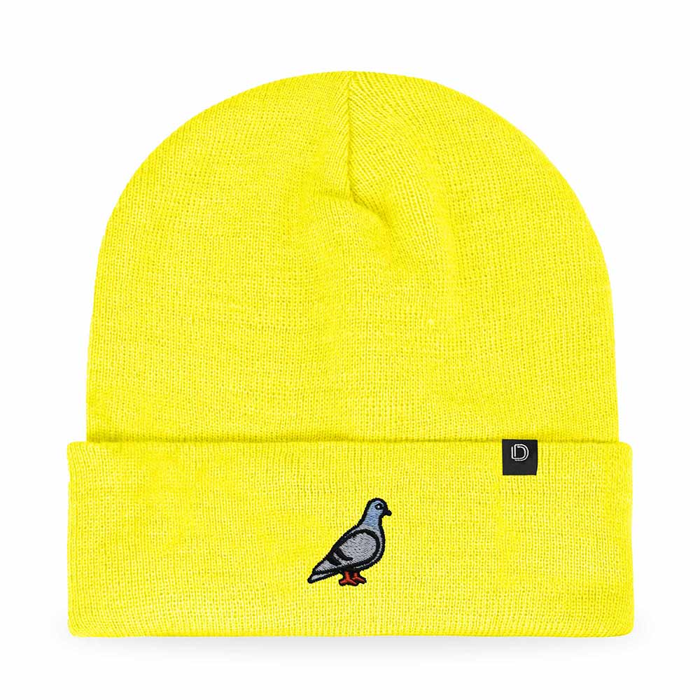Dalix Pigeon Embroidered Beanie Warm Winter Cap Knit Hat Mens in Periwinkle