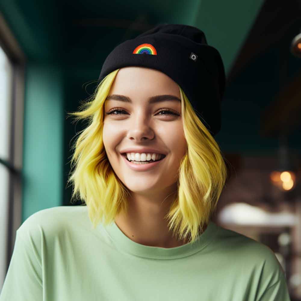 Dalix Rainbow Beanie Womens Beanie Hat Dalix rainbow beanie womens beanie hat