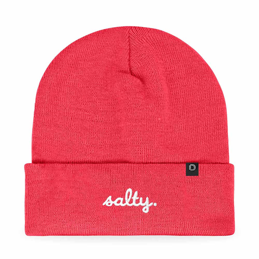 Dalix Salty Embroidered Beanie Warm Winter Knit Hat Women in Periwinkle