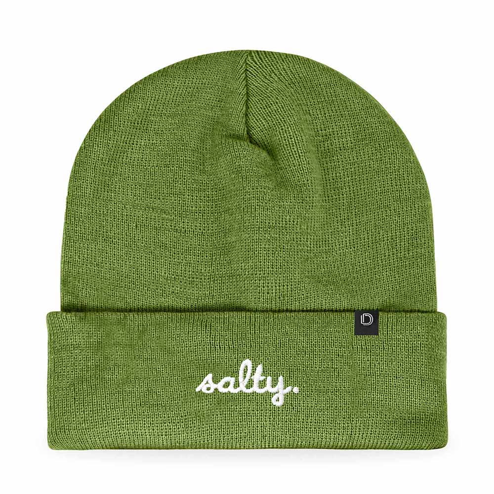 Dalix Salty Embroidered Beanie Warm Winter Knit Hat Women in Pink