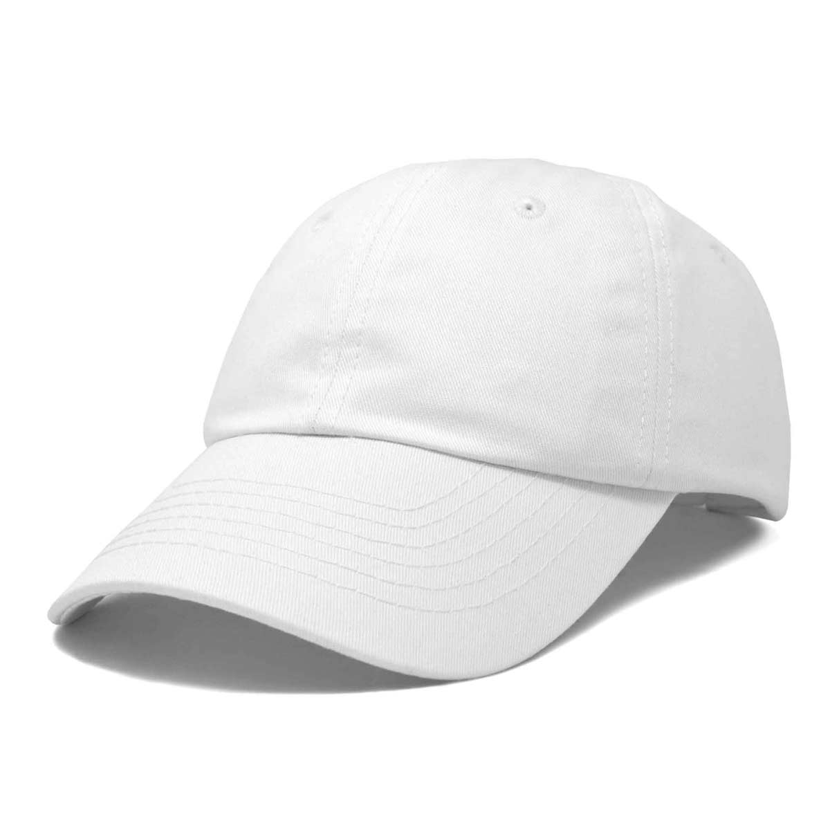 Dalix Solid Blank Trucker Hats Caps (2 for 1 Deal) White