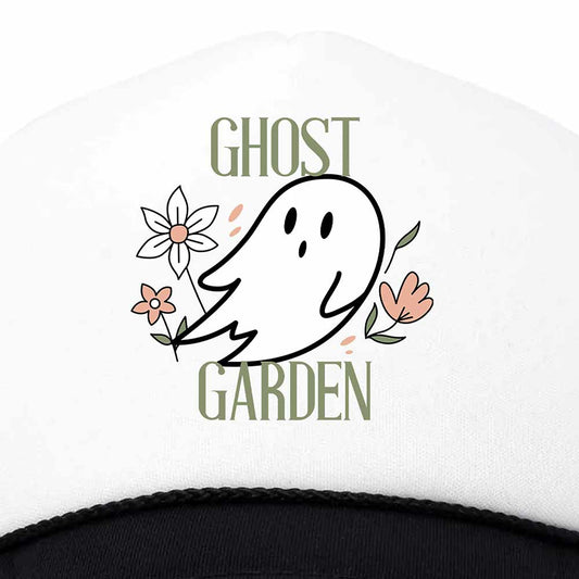 Dalix Ghost Garden Snapback Trucker Hat Women Floral Mesh Cap