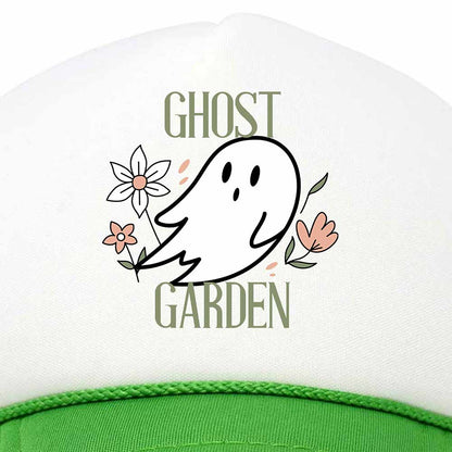 Dalix Ghost Garden Snapback Trucker Hat Women Floral Mesh Cap