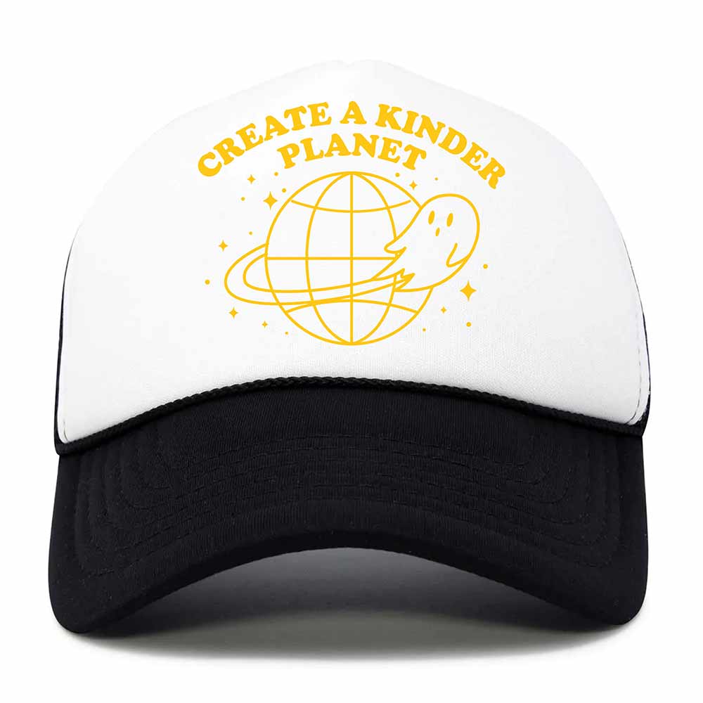 Dalix Kinder Planet Snapback Trucker Hat Women Floral Mesh Cap