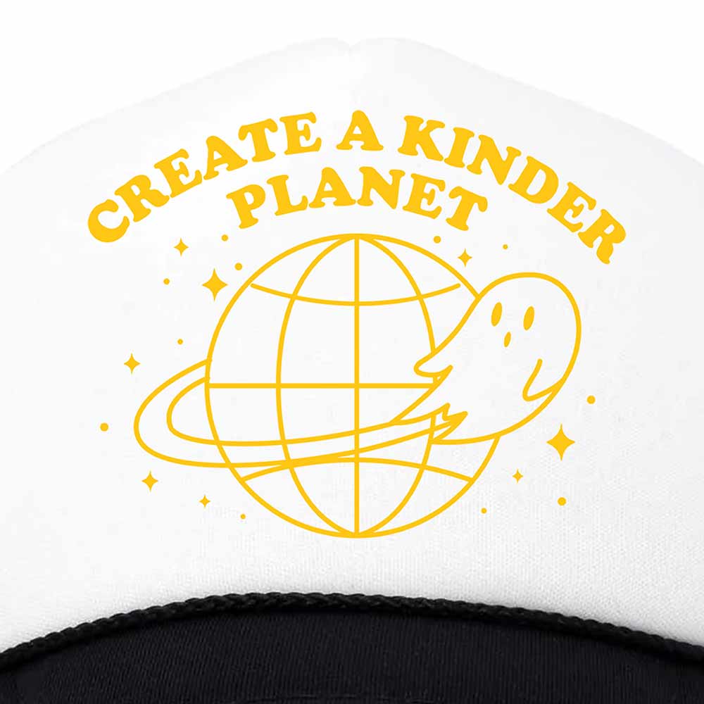 Dalix Kinder Planet Snapback Trucker Hat Women Floral Mesh Cap