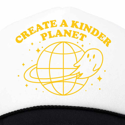 Dalix Kinder Planet Snapback Trucker Hat Women Floral Mesh Cap