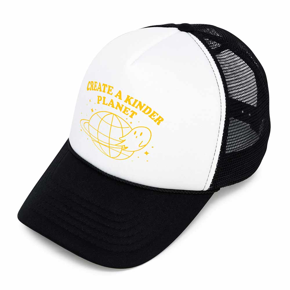 Dalix Kinder Planet Snapback Trucker Hat Women Floral Mesh Cap