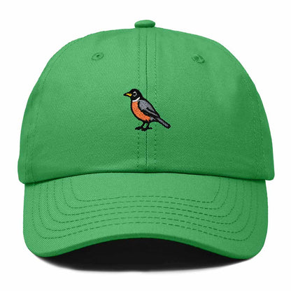 Dalix American Robin Michigan Embroidered Bird Cotton Baseball Cap Dad Hat Mens Womens Outdoor Summer in Kelly Green