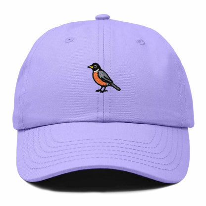 Dalix American Robin Michigan Embroidered Bird Cotton Baseball Cap Dad Hat Mens Womens Outdoor Summer in Lavender