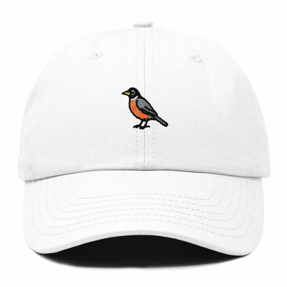 Dalix American Robin Wisconsin Embroidered Bird Cotton Baseball Cap Dad Hat Mens Womens Outdoor Summer in White