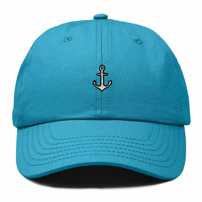 Dalix Anchor Nautical Embroidered Adjustable Cotton Twill Dad Hat for Women in Teal