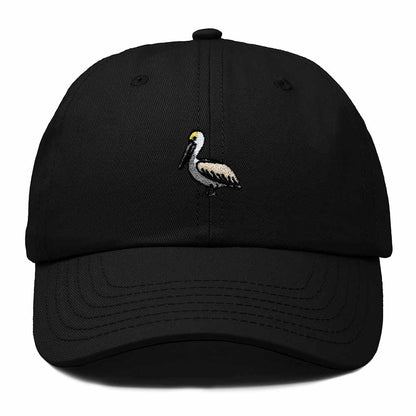 Dalix Brown Pelican Embroidered Bird Cotton Baseball Cap Dad Hat Mens Womens Outdoor Summer in Black