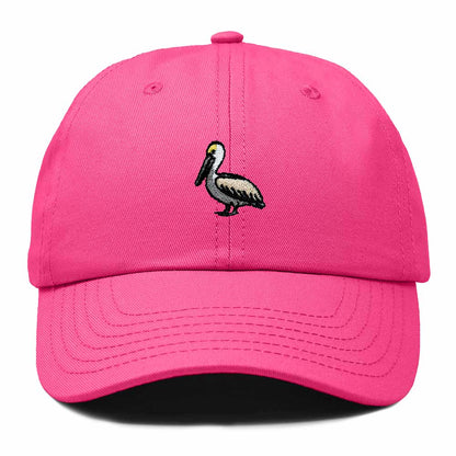 Dalix Brown Pelican Embroidered Bird Cotton Baseball Cap Dad Hat Mens Womens Outdoor Summer in Hot Pink