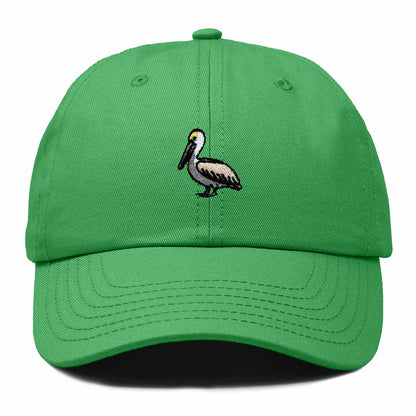 Dalix Brown Pelican Embroidered Bird Cotton Baseball Cap Dad Hat Mens Womens Outdoor Summer in Kelly Green