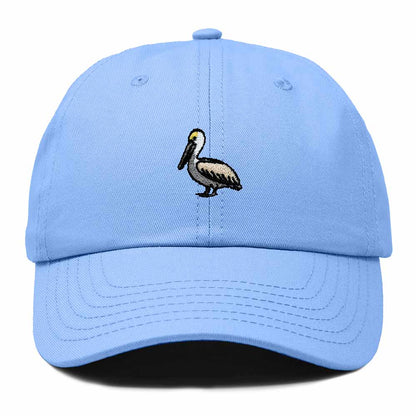 Dalix Brown Pelican Embroidered Bird Cotton Baseball Cap Dad Hat Mens Womens Outdoor Summer in Light Blue